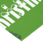 Feestelijke groene kerstbomen tafelkleed (Gekanteld)