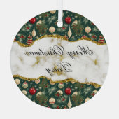 Feestelijke Groene Kerstboom Decoratie Custom (Achterkant)