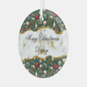 Feestelijke Groene Kerstboom Decoratie Custom (Voorkant links)