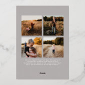 Feestelijke groene rand foto folie feestdagenkaart (Achterkant)