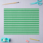 Feestelijke groene strepen Kerst tissue Tissuepapier (Craft)