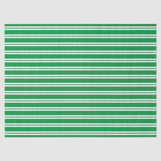 Feestelijke groene strepen Kerst tissue Tissuepapier (Voorkant)