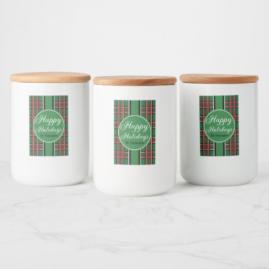 Feestelijke Groene Vakantie Eten en Drank Etiket S (Flessen)