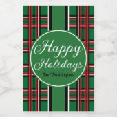 Feestelijke Groene Vakantie Eten en Drank Etiket S (Enkel label)