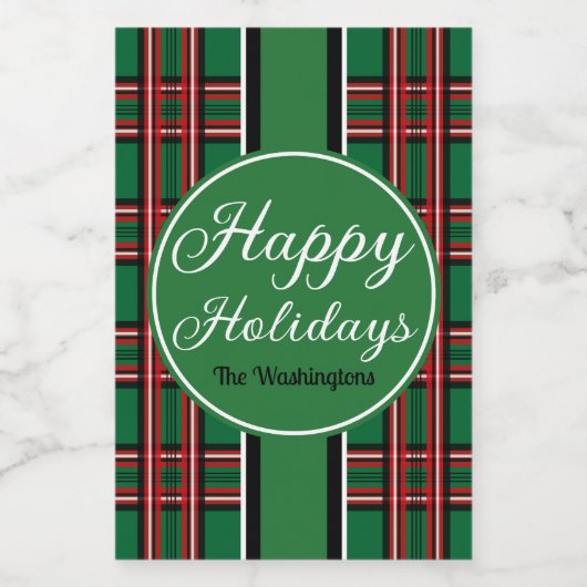 Feestelijke Groene Vakantie Eten en Drank Etiket S (Enkel label)