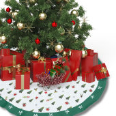 Feestelijke Groene Waterverf Pine Trees Holly Holi Kerstboom Rok