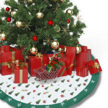 Feestelijke Groene Waterverf Pine Trees Holly Holi