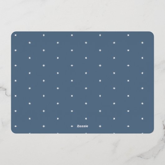 Feestelijke Groet | Vrolijk Hanukkah 3 Foto Collag Folie Feestdagenkaart (Achterkant)