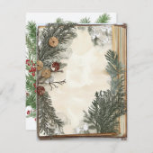 Feestelijke Groeten Feestdagenkaart (Voorkant / Achterkant)