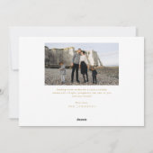 Feestelijke groeten | Goud Wit 3 Foto Kerst Feestdagenkaart (Achterkant)