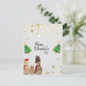 Feestelijke Groeten: Holiday Briefkaart Design Sal (Staand voorkant)