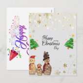 Feestelijke Groeten: Holiday Briefkaart Design Sal (Voorkant / Achterkant)