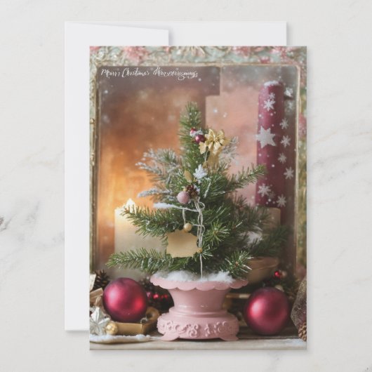 "Feestelijke groeten ontketend: exclusieve kerst Feestdagenkaart (Voorkant)