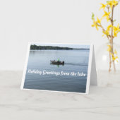 **FEESTELIJKE GROETEN UIT HET MEER** KERST KAART (Gele Bloem)