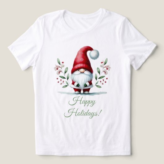 Feestelijke groetjes van een kabouter Tri-Blend shirt (Design voorkant)