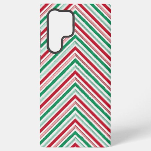 Feestelijke grote pepermunt snoep streep mobiel samsung galaxy hoesje (Achterkant)