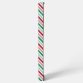 Feestelijke grote pepermunt snoep streep mobiel samsung galaxy hoesje (Linkerkant)