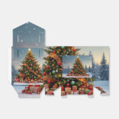 "Feestelijke gunstbox voor kerstvieringen" Bedankdoosjes (Uitgevouwen)