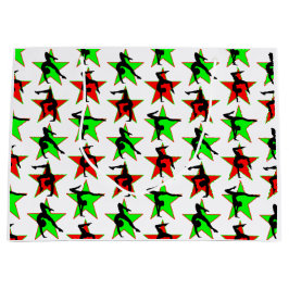 FEESTELIJKE GYMNAST KERSTSTER ONTWERP GROOT CADEAUZAKJE