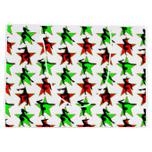 FEESTELIJKE GYMNAST KERSTSTER ONTWERP GROOT CADEAUZAKJE (Achterkant)