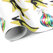 FEESTELIJKE GYMNASTIEK KERSTONTWERP CADEAUPAPIER (Rol Hoek)