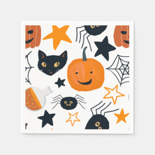 Feestelijke Halloween Party servetten