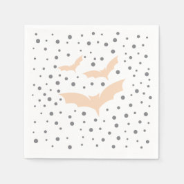 Feestelijke Halloween servies - Zwarte en Oranje v Servet