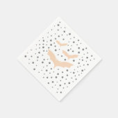 Feestelijke Halloween servies - Zwarte en Oranje v Servet (Hoek)