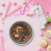 Feestelijke Halloween Spider Papieren Bordje (Feest)