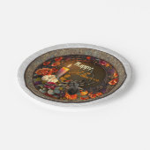 Feestelijke Halloween Spider Papieren Bordje (Gekanteld)