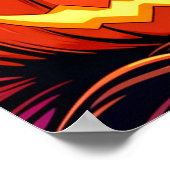 Feestelijke Halloween spookhuis illustratie Poster (Hoek)