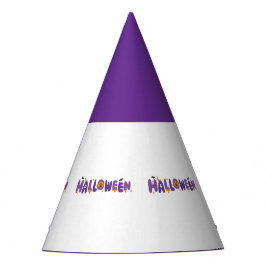 Feestelijke Halloween-tekst Koninklijk Paarse Amba Feesthoedjes