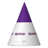 Feestelijke Halloween Tekst Royal Paarse Craft Sup Feesthoedjes (Links)