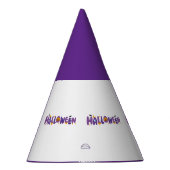 Feestelijke Halloween Tekst Royal Paarse Craft Sup Feesthoedjes (Rechts)