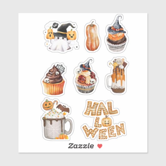 Feestelijke Halloween Treats Sticker Sheet (Vel)