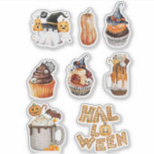 Feestelijke Halloween Treats Sticker Sheet (Voorkant)
