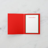 Feestelijke Hamster Prettig Kerstfeest Feestdagen Kaart (Binnen)