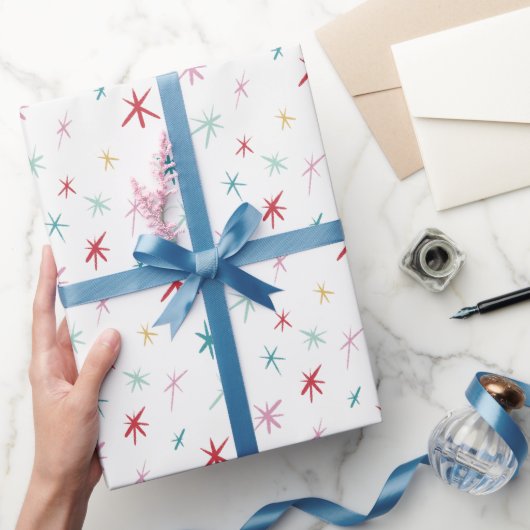 FEESTELIJKE hand getekende ster schitteren moderne Cadeaupapier (Geschenken)