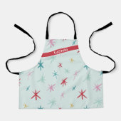 FEESTELIJKE hand getekende ster schitteren moderne Schort (Voorkant)