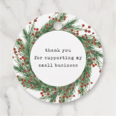 feestelijke handgemaakt met liefdesscript bedankt bedankjes labels (Achterkant)