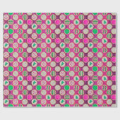 Feestelijke handgeschilderde suikerkoekjes op Hot Cadeaupapier (Vlak)