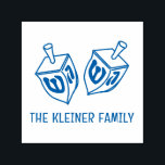 Feestelijke Hanukkah Dreidels familienaam Zelfinktende Stempel<br><div class="desc">Feestelijke Hanukkah Dreidels Custom Family Name Design ======.</div>