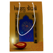 Feestelijke Happy Diwali Vuurwerk - Medium Gift Ba Medium Cadeauzakje (Voorkant)