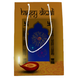 Feestelijke Happy Diwali Vuurwerk - Medium Gift Ba Medium Cadeauzakje