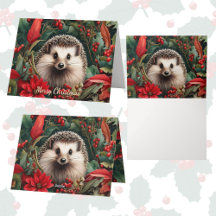 Feestelijke Hedgehog Cheer: A Woodland Christmas