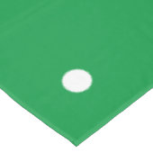 Feestelijke helder groene witte Polka gestippelde  Tafelkleed (Gekanteld)