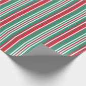 Feestelijke heldere gewaagde traditionele kerst cadeaupapier (Hoek)