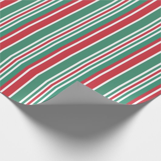 Feestelijke heldere gewaagde traditionele kerst cadeaupapier (Hoek)