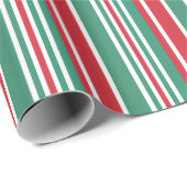 Feestelijke heldere gewaagde traditionele kerst cadeaupapier (Rol Hoek)