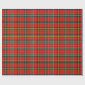 Feestelijke heldere tartan cadeaupapier (Vlak)